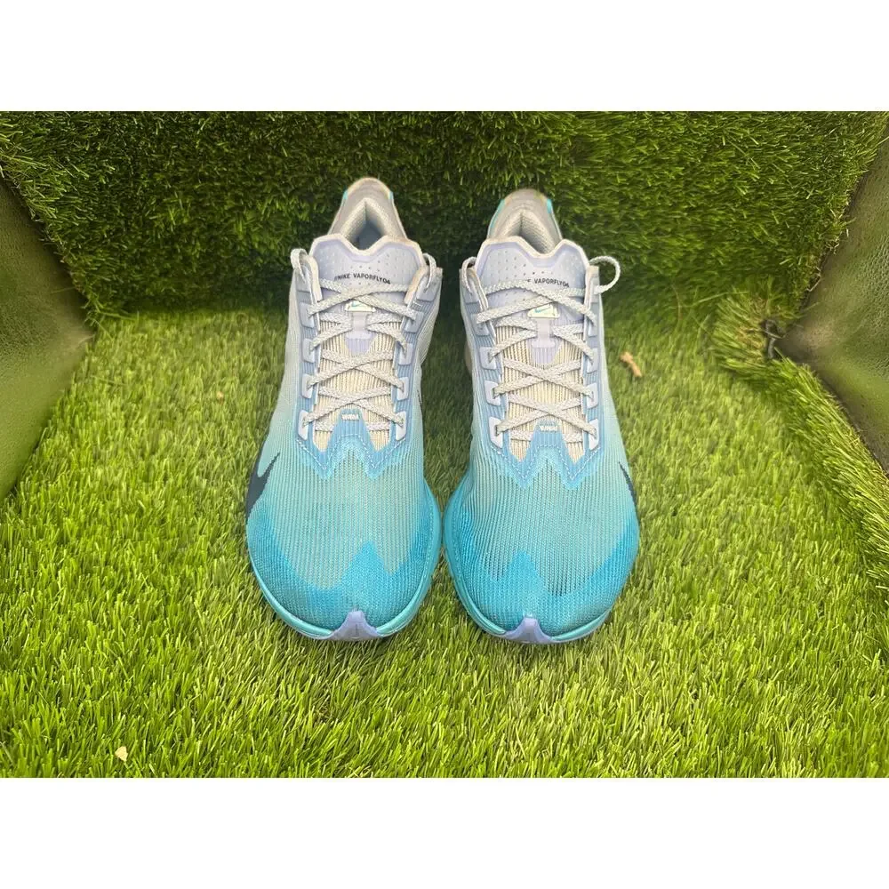 Nike Vaporfly 4 HF6412-114 Athletic Sneaker Womens 8.5 Blue Mesh Gym Road Racing